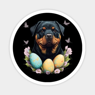 Rottweiler happy easter day Magnet